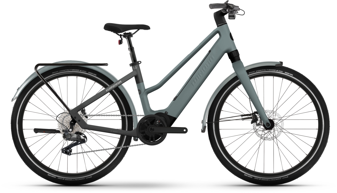 Winora iRide Pure X10 Nile Blue Matt/Black Matt - 400 Wh - 27.5 Zoll - Trapez (2025)