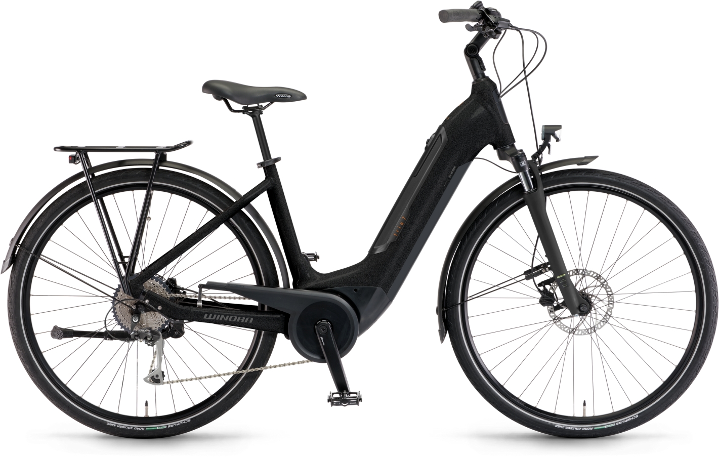 Winora Tria X7 Mysticblack - 500 Wh - 28 Zoll - Wave (2026)