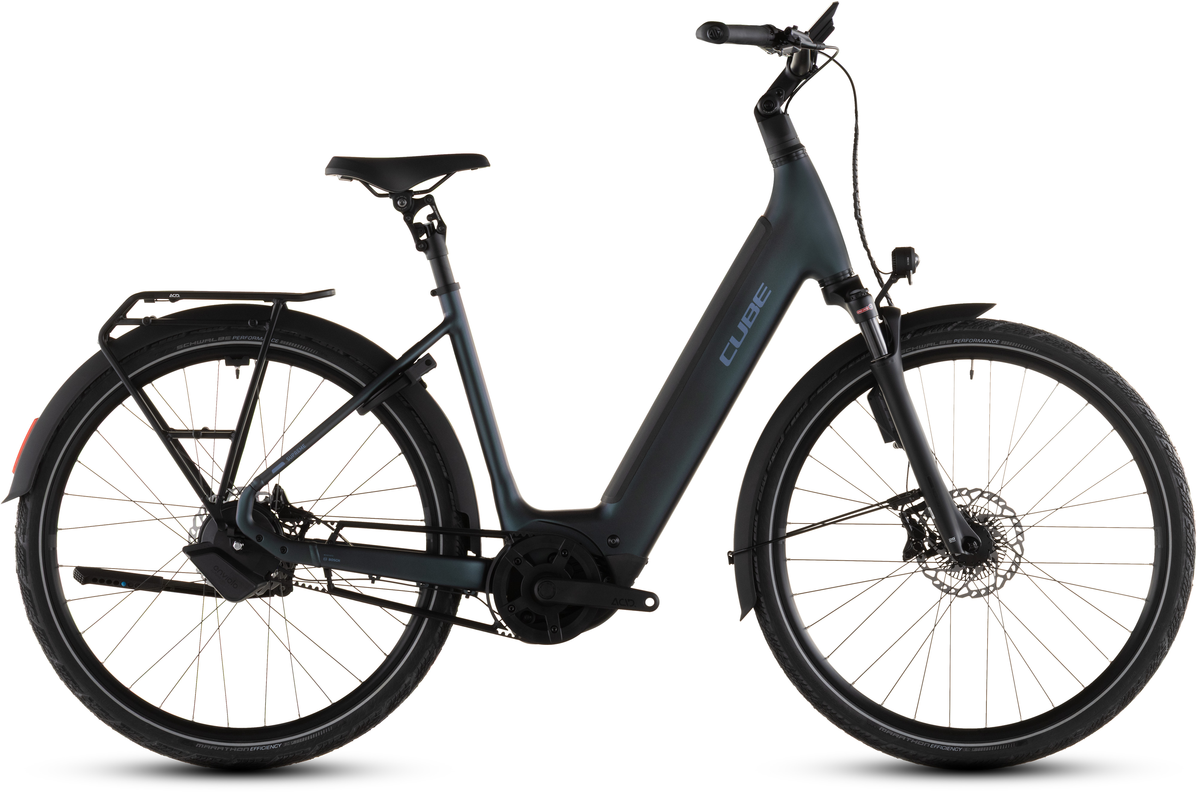 Cube Supreme Hybrid Deluxe SLT 600 Metalblue´n´reflex - 600 Wh - 28 Zoll - Tiefeinsteiger (2026)