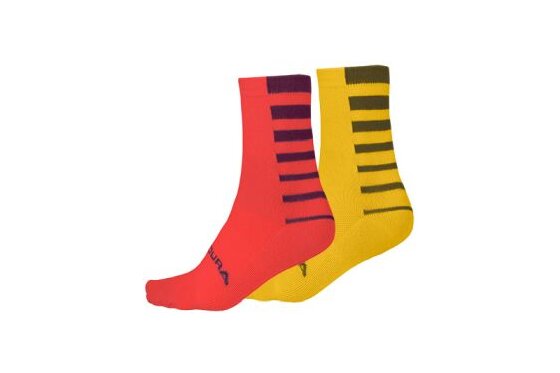 Socken - Endura Coolmax Stripe Socken (Doppelpack) - 2023