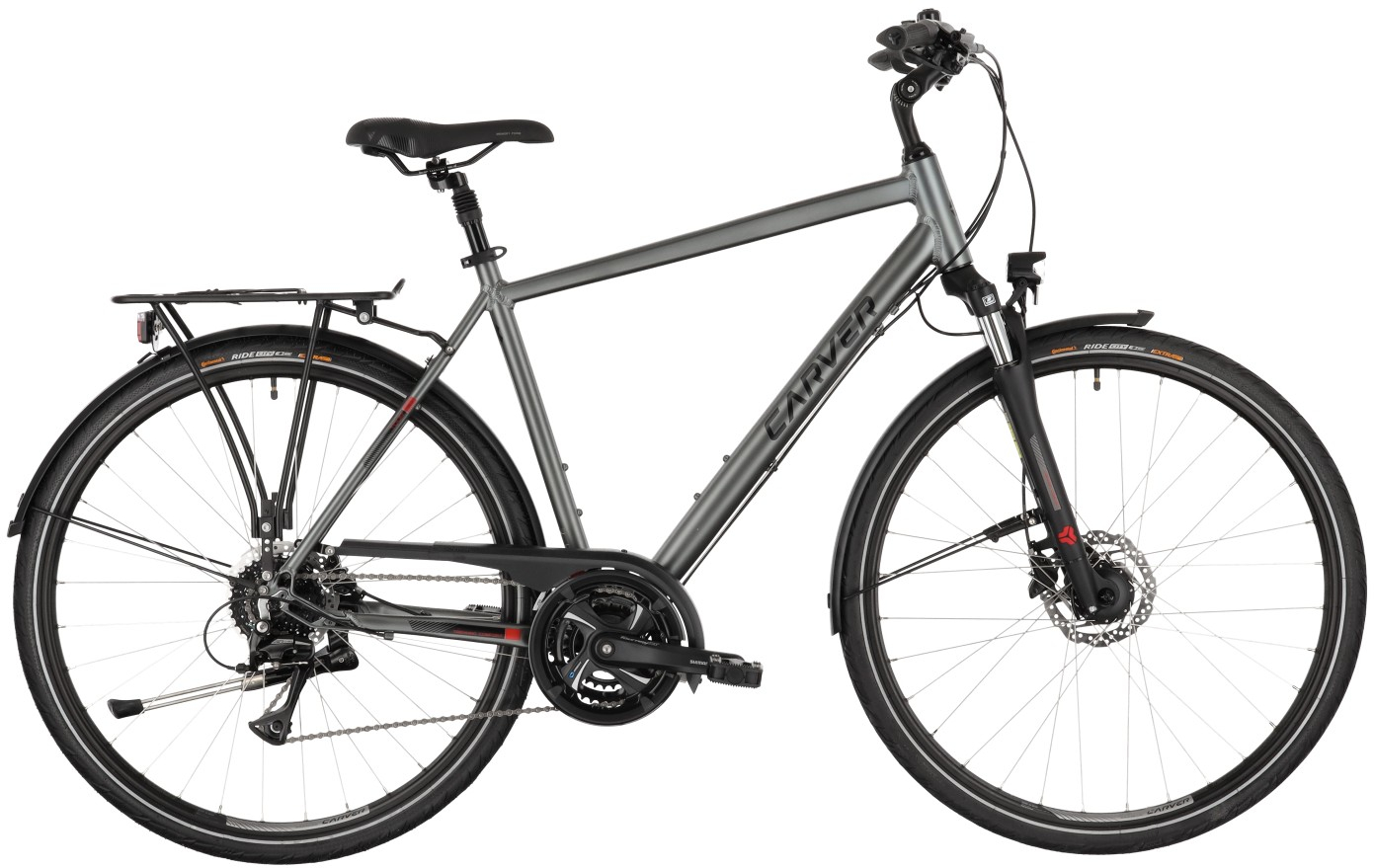 Carver Tour 110 Darkanthracite Black Red - 28 Zoll - Diamant (2025)