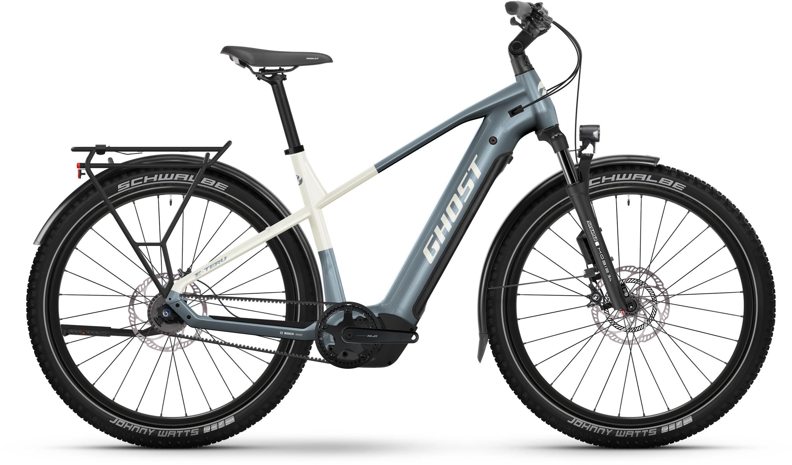 Ghost E-Teru Pro EQ High ABS Storm Gray - 800 Wh - 27,5 Zoll - Diamant (2025)