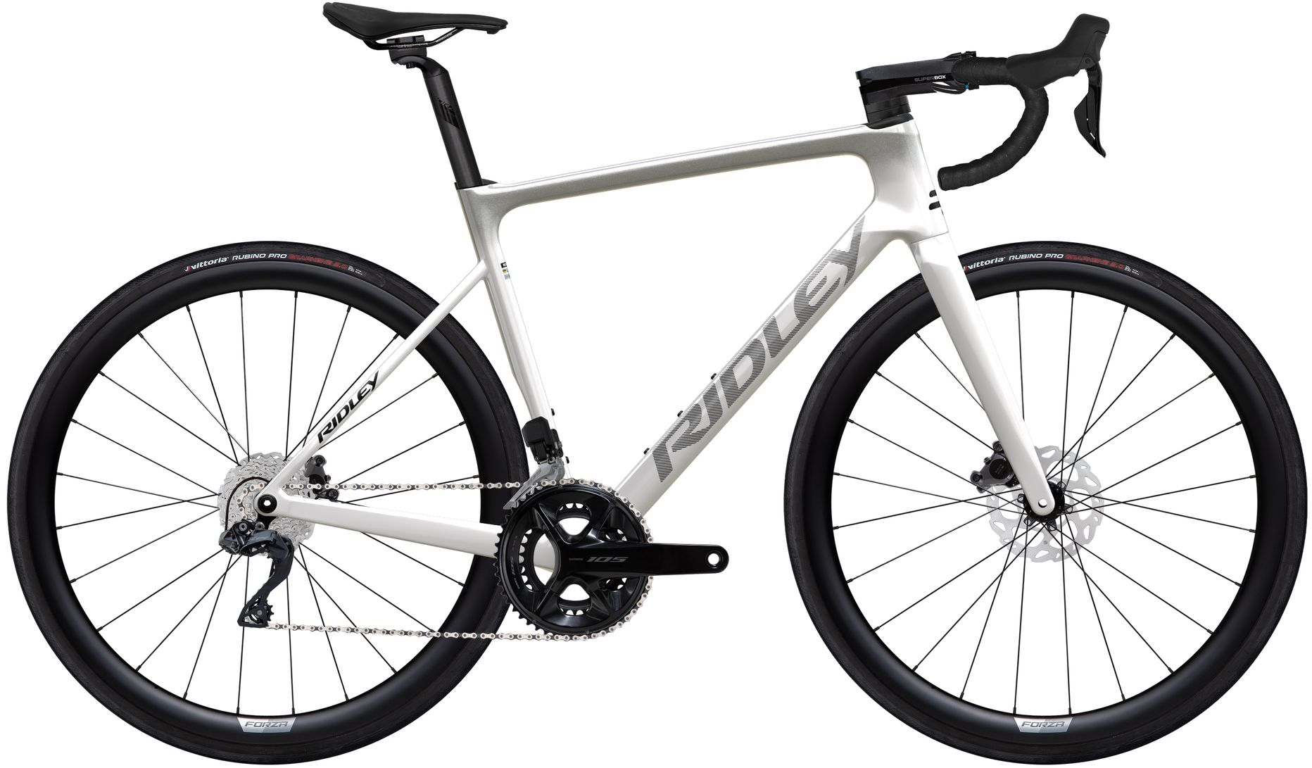 Ridley Falcn Pearl White / Silver - 28 Zoll - Diamant (2025)