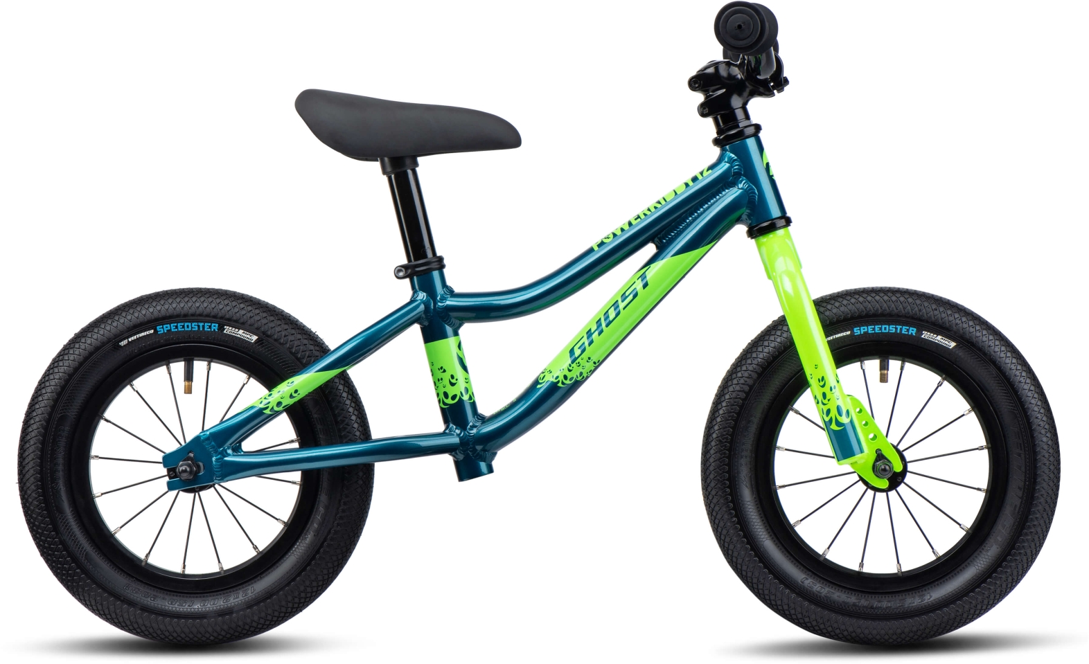 Ghost Powerkiddy 12 Dirty Blue/Metallic Lime - 12 Zoll - Y-Rahmen (2025)