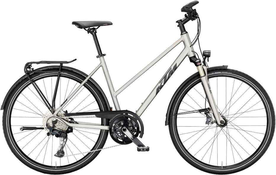 KTM Life Style Core Grey Matt - 28 Zoll - Trapez (2024)
