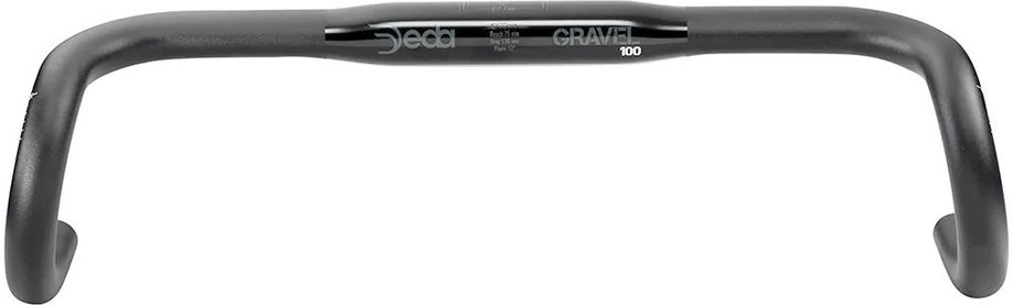 DEDA Gravel100 RHM Aluminium Gravel Lenker - 31,7mm Schwarz Modell 2025