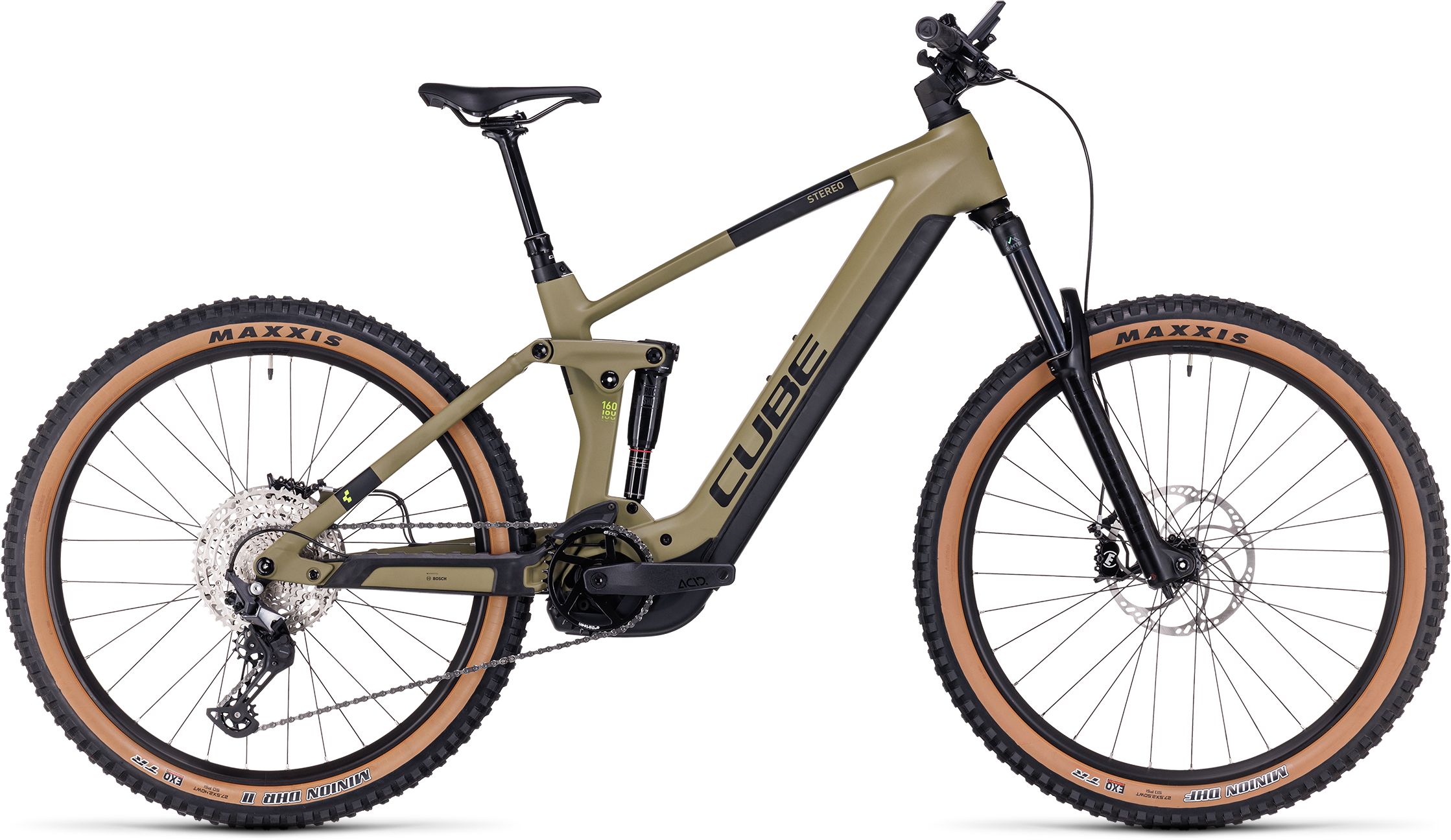 Cube Stereo Hybrid 160 HPC Race olive´n´green - 625 Wh - 27.5 Zoll - Fully (2023)