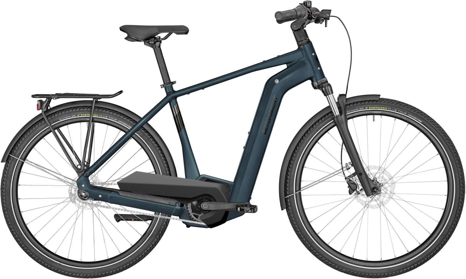 Bergamont E-Horizon N5e FH Gent Matt Dark Petrol Blue - 500 Wh - 28 Zoll - Diamant (2024)