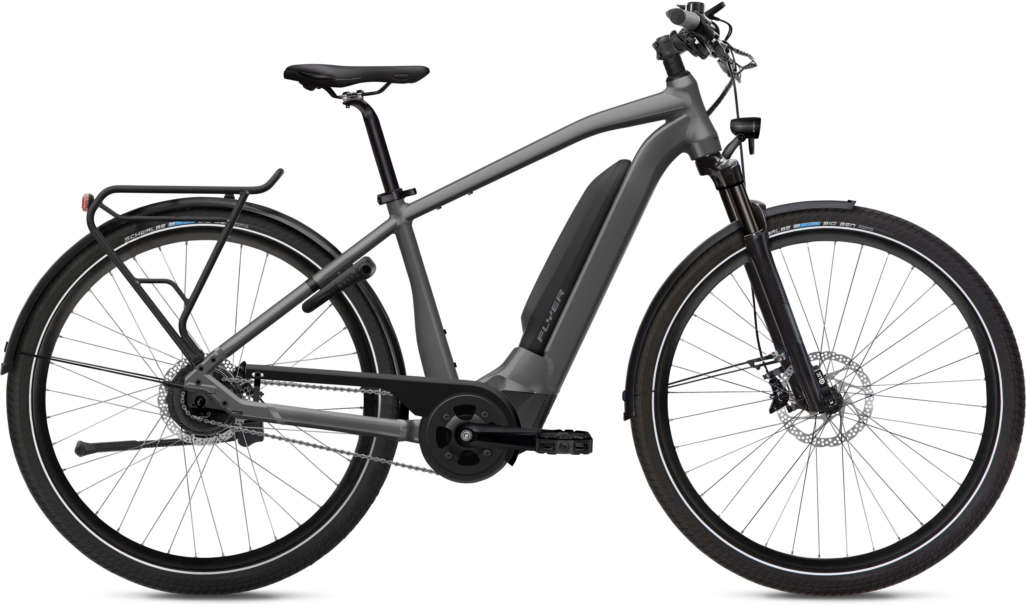 Flyer Upstreet5 5.40 Anthracite Gloss - 630 Wh - 28 Zoll - Diamant
