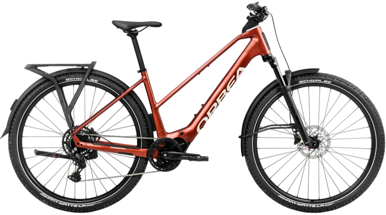 Orbea Kemen ADV 30 MID Mars Red - Ivory White (Gloss) - 540 Wh - 28 Zoll - Trapez (2026)
