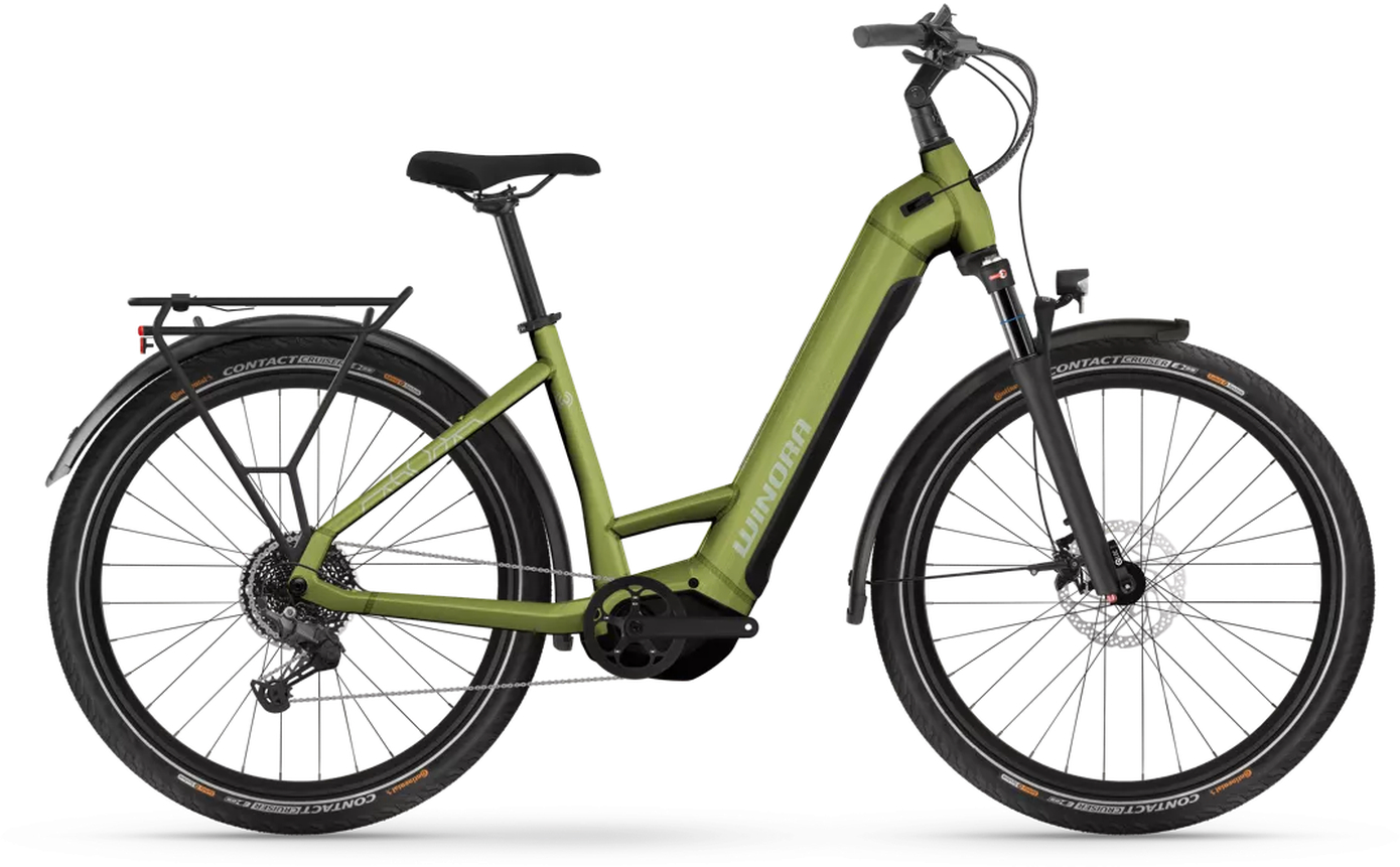 Winora Yucatan X10 Touring Green - 720 Wh - 27,5 Zoll - Tiefeinsteiger (2025)