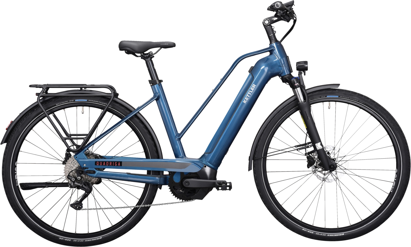 Kettler Quadriga CX10 LG Dark Blue Shiny - 750 Wh - 28 Zoll - Trapez (2025)