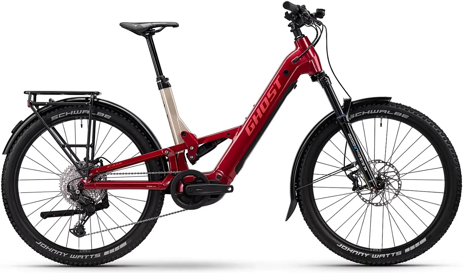 Ghost E-ASX Essential Low EQ Red - 600 Wh - 27.5 Zoll - Fully (2026)