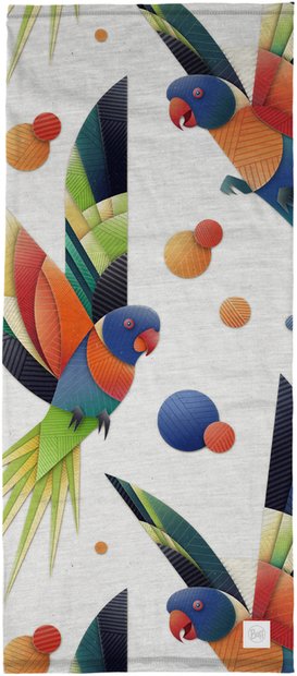 Buff Leichtes Merino Prints Multifunktionstuch Bunt Modell 2026