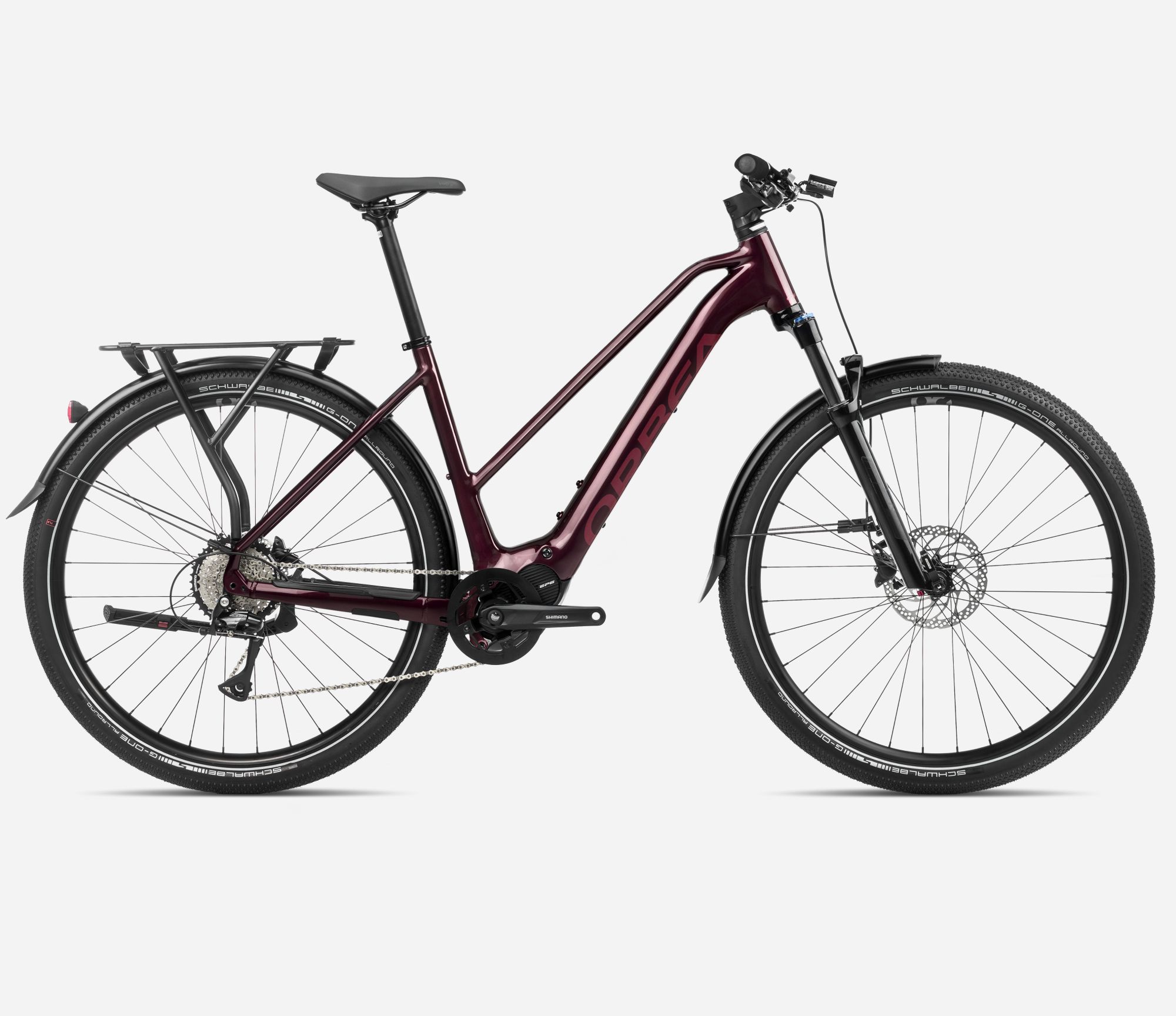 Orbea Kemen MID 40 Dark Red (Gloss - Matt) - 540 Wh - 28 Zoll - Trapez (2024)