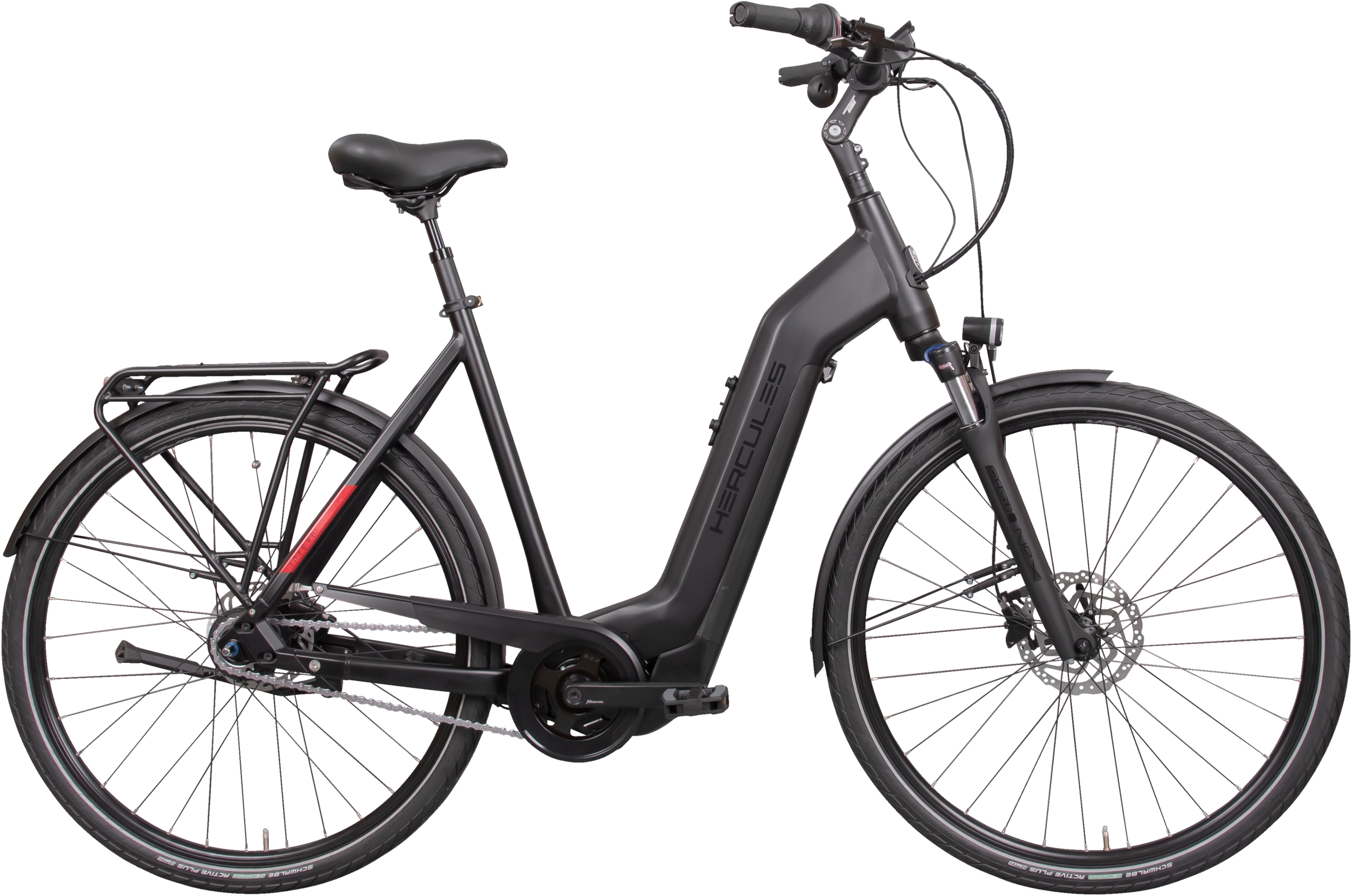 Hercules Intero I-R8 black matt - 630 Wh - 28 Zoll - Tiefeinsteiger (2023)