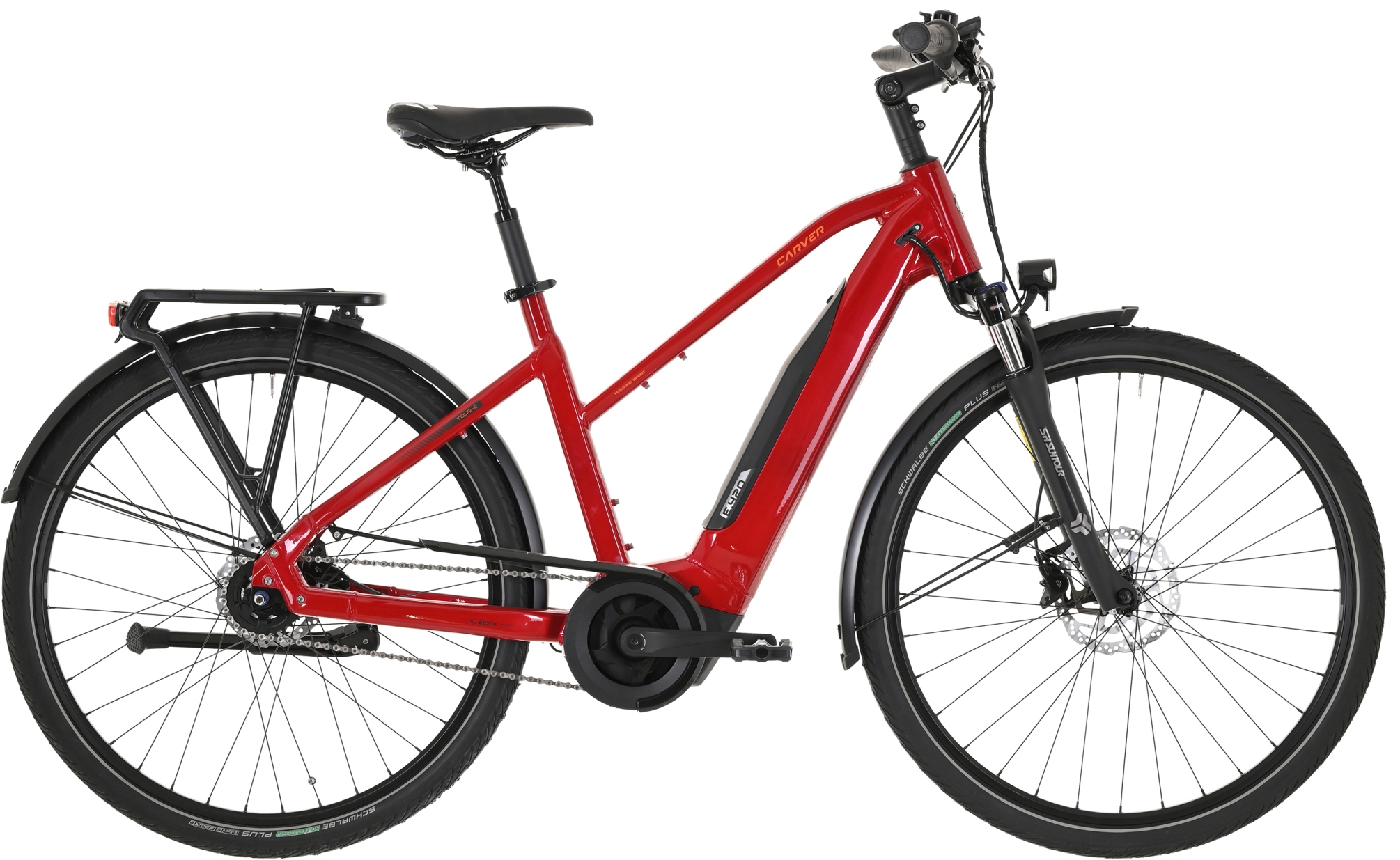Carver Tour E.420 Rot - 500 Wh - 28 Zoll - Trapez (2025)
