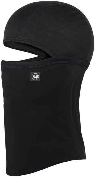 Buff Tech Fleece Sturmhaube mit Klappfunktion Schwarz Modell 2026