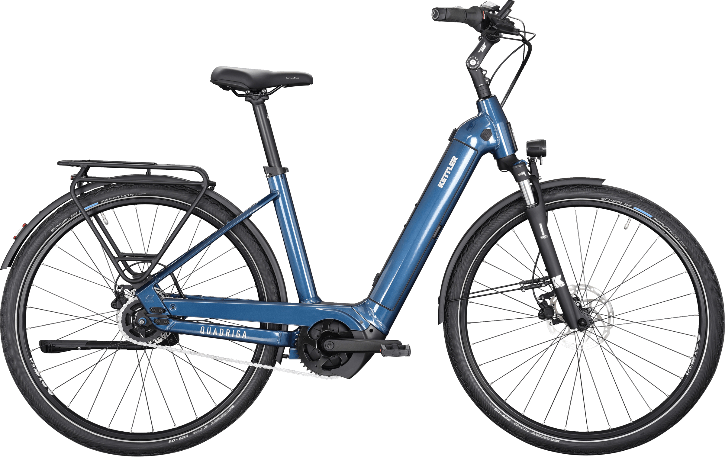 Kettler Quadriga P5 RT Dark Blue Shiny - 625 Wh - 28 Zoll - Tiefeinsteiger (2025)