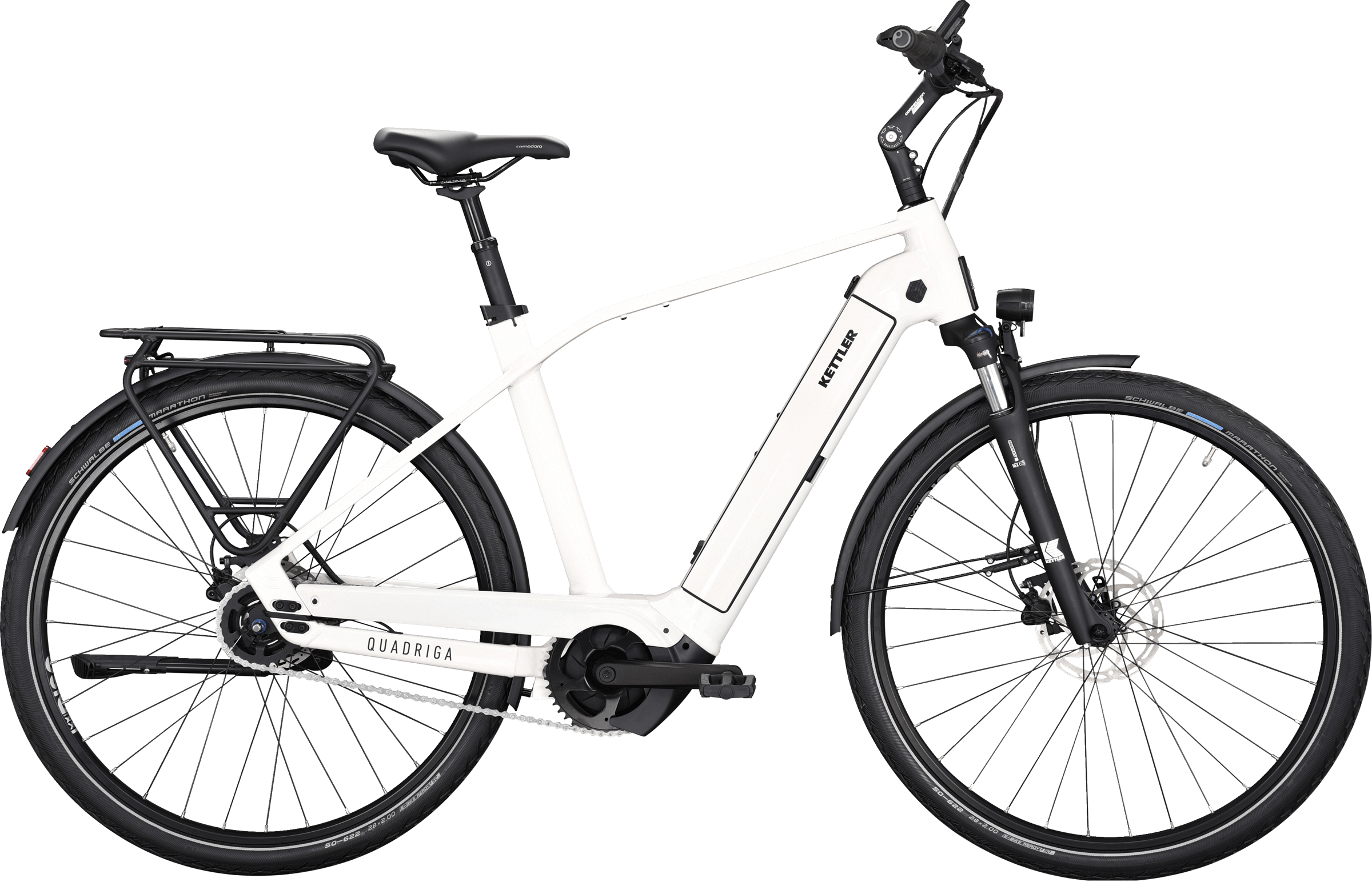 Kettler Quadriga P5 FL Weiß - 625 Wh - 28 Zoll - Diamant (2025)