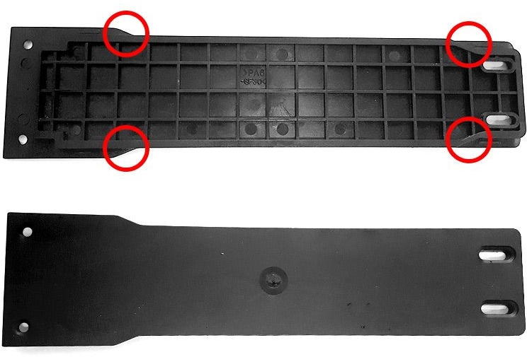 Babboe Akkuschiene für QWIC System Gepäckträger - schwarz - Größe One Size
