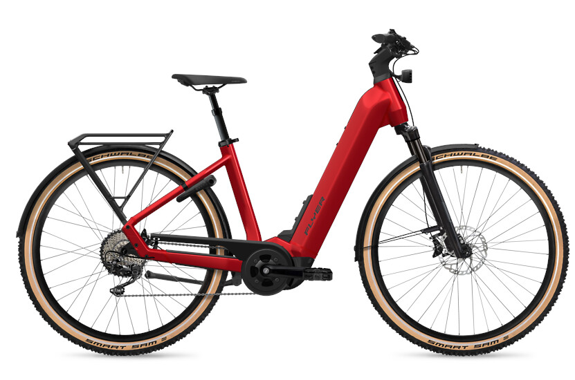 Flyer Upstreet 7.12 XC Mercury Red Gloss - 750 Wh - 28 Zoll - Tiefeinsteiger (2025)