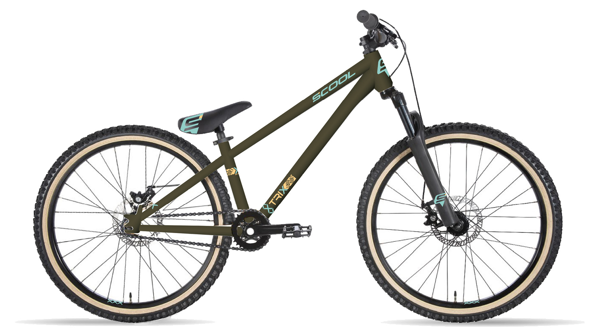 S'COOL XtriX Dirt 20 Olive - 20 Zoll - Dirt (2023)