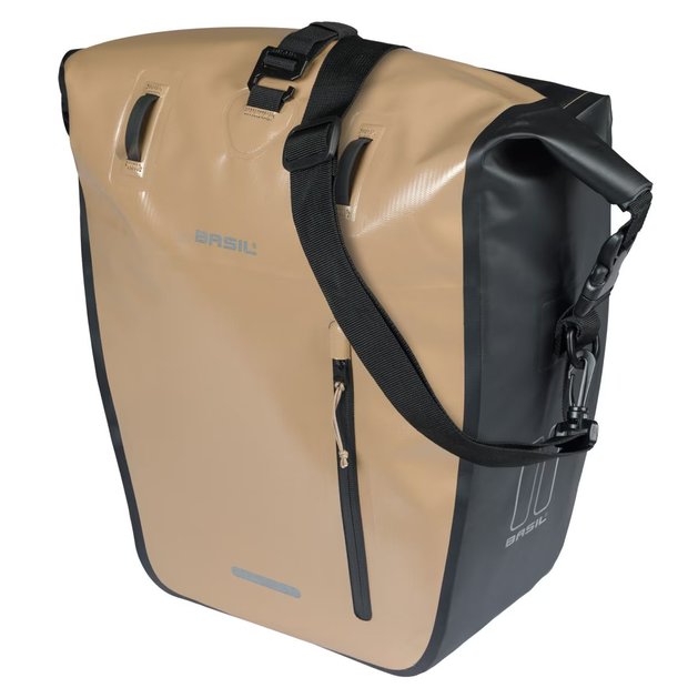 Basil Einzelpacktasche Rivo M MIK Hooks 25-31L Braun Modell 2026