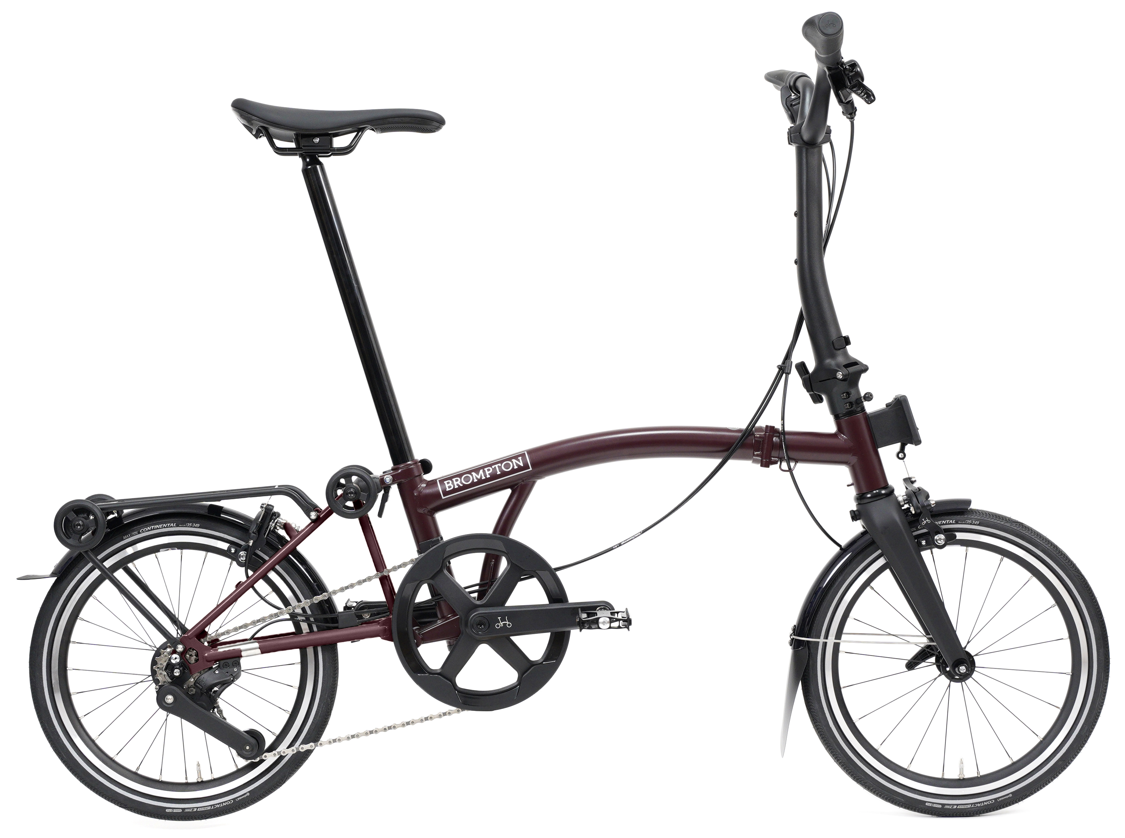 Brompton P Line Explore MK2 Red Plum - 16 Zoll - Faltrahmen (2026)