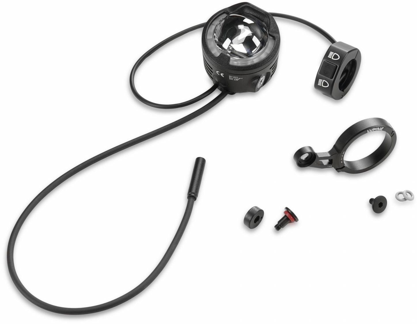 Lupine SL SF Brose E-Bike Scheinwerfer StVZO mit Fernlicht - schwarz - Größe Ø 31,8 mm