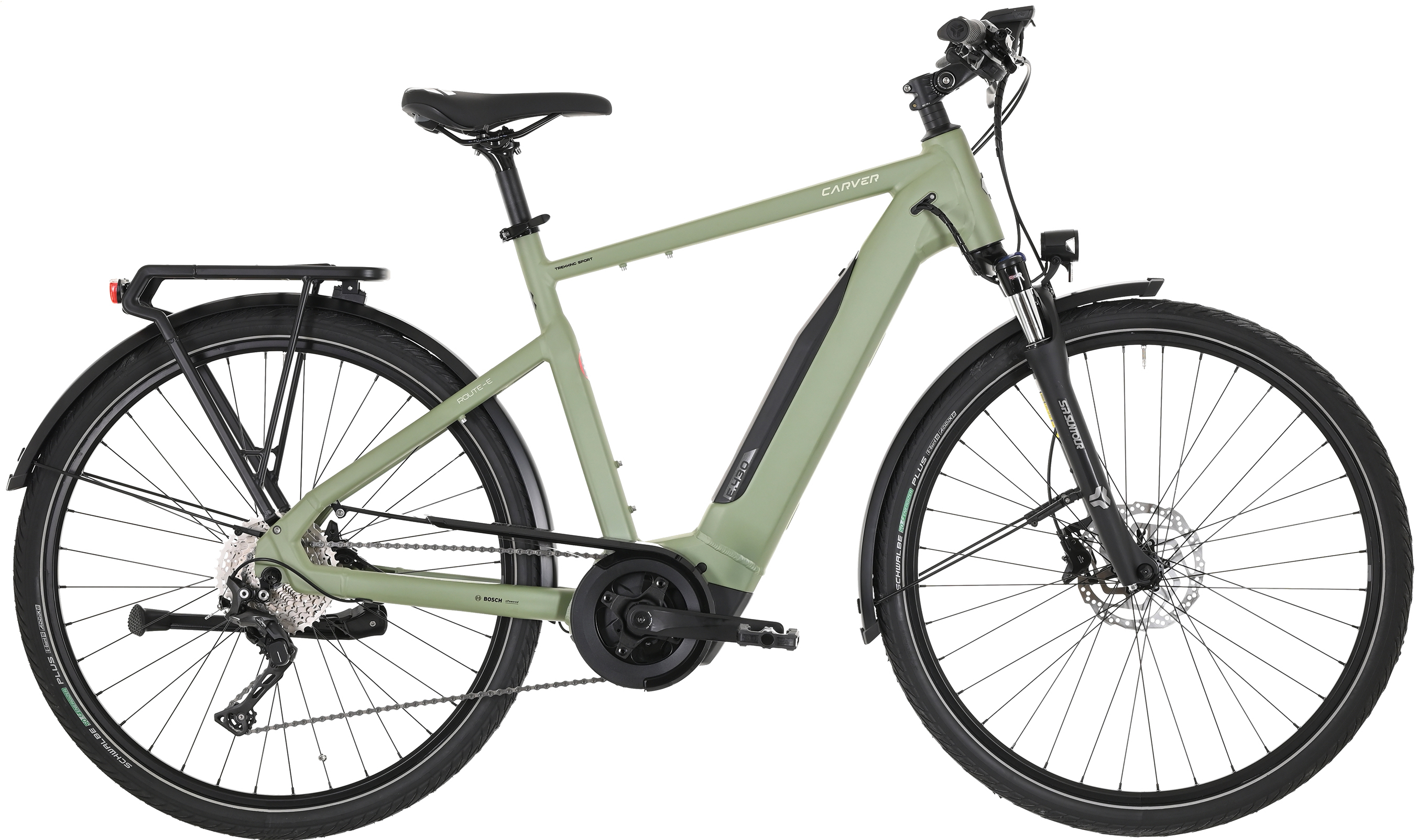 Carver Route E.430 Pale Green - 500 Wh - 28 Zoll - Diamant (2025)
