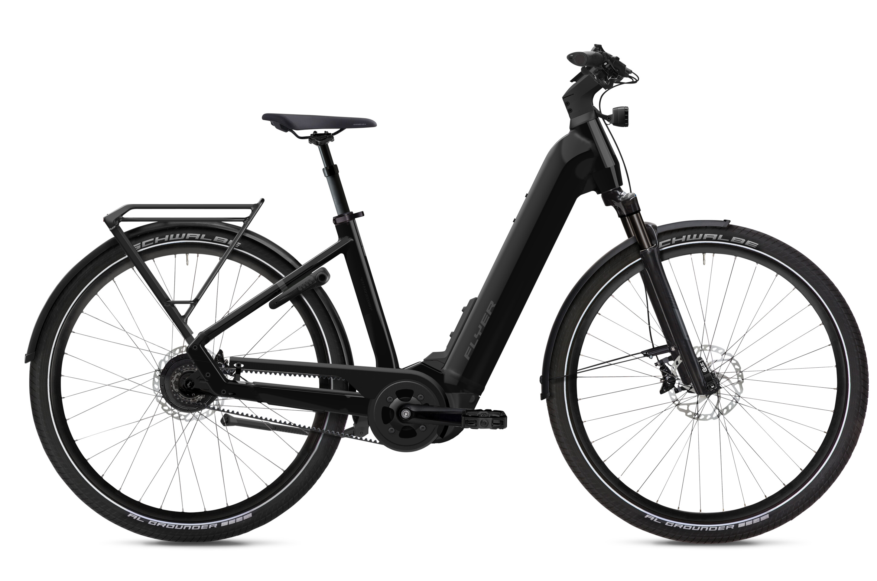 Flyer Upstreet 7.43 Pearl Black Gloss - 750 Wh - 28 Zoll - Tiefeinsteiger (2025)