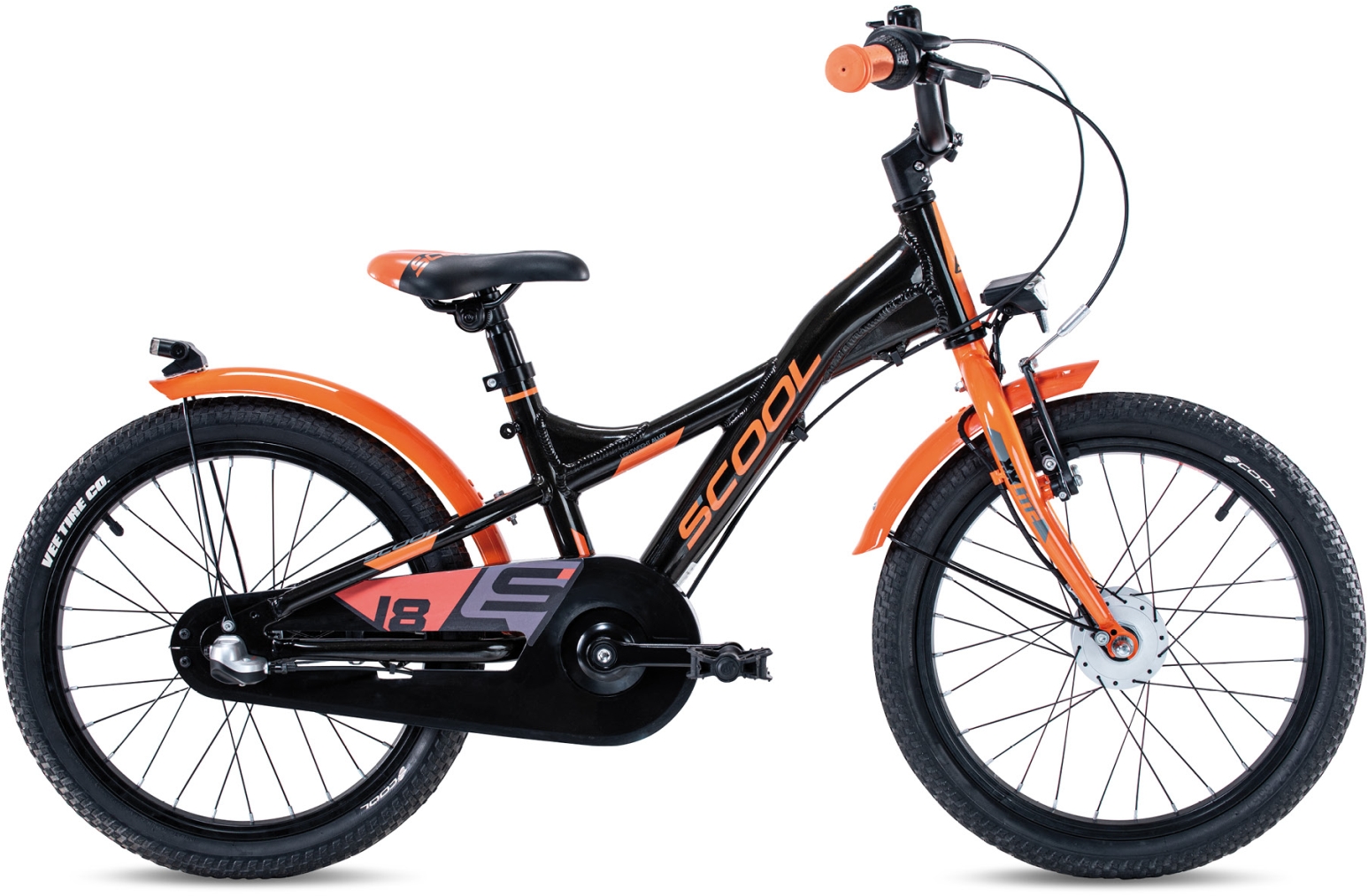 S'COOL XXlite Street 18 3-Gang Black Orange - 18 Zoll - Y-Rahmen (2025)