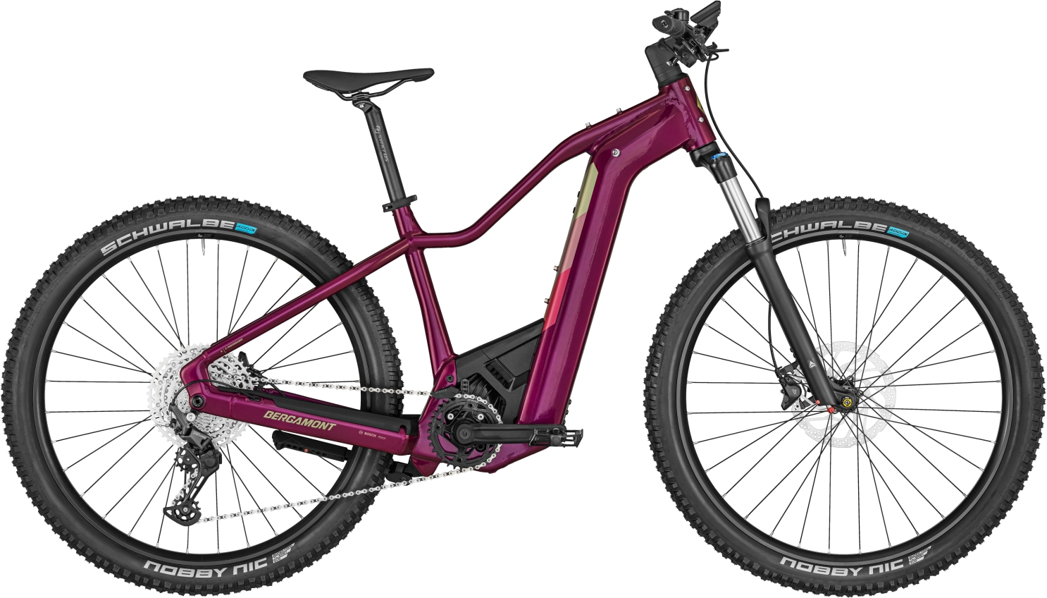 Bergamont E-Revox Pro FMN Shiny Mulberry Red - 750 Wh - 29 Zoll - Trapez (2024)