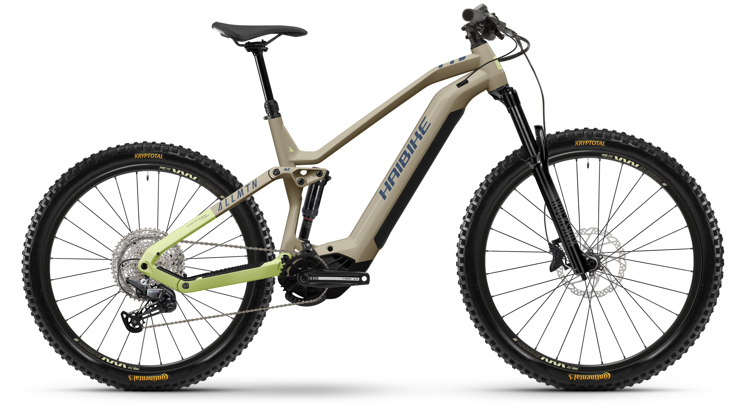 Haibike AllMtn 3 Coffee/Green/Blue - 720 Wh - 29/27.5 Zoll - Fully (2025)