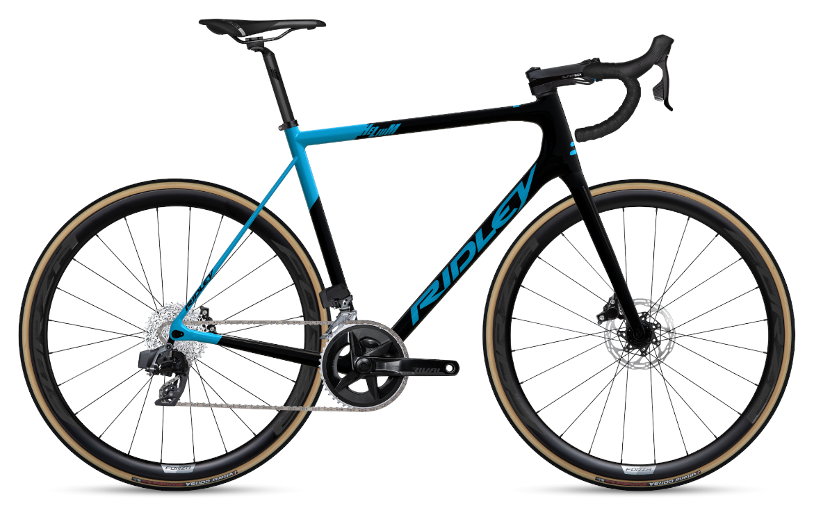 Ridley Helium Disc Schwarz Blau - 28 Zoll - Diamant (2023)