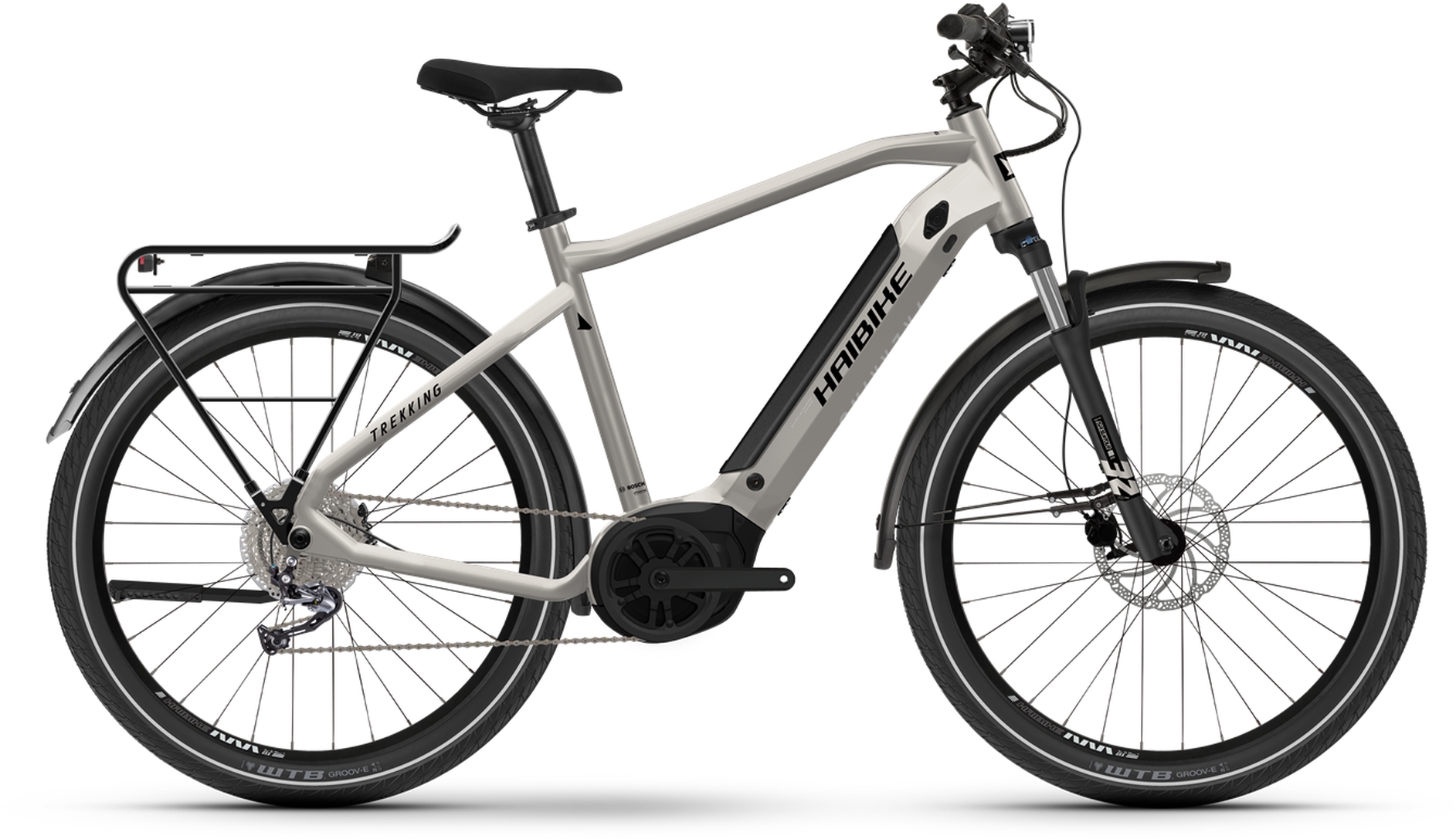 Haibike Trekking 3 warm grey/black glänzend - 500 Wh - 27,5 Zoll - Diamant (2025)