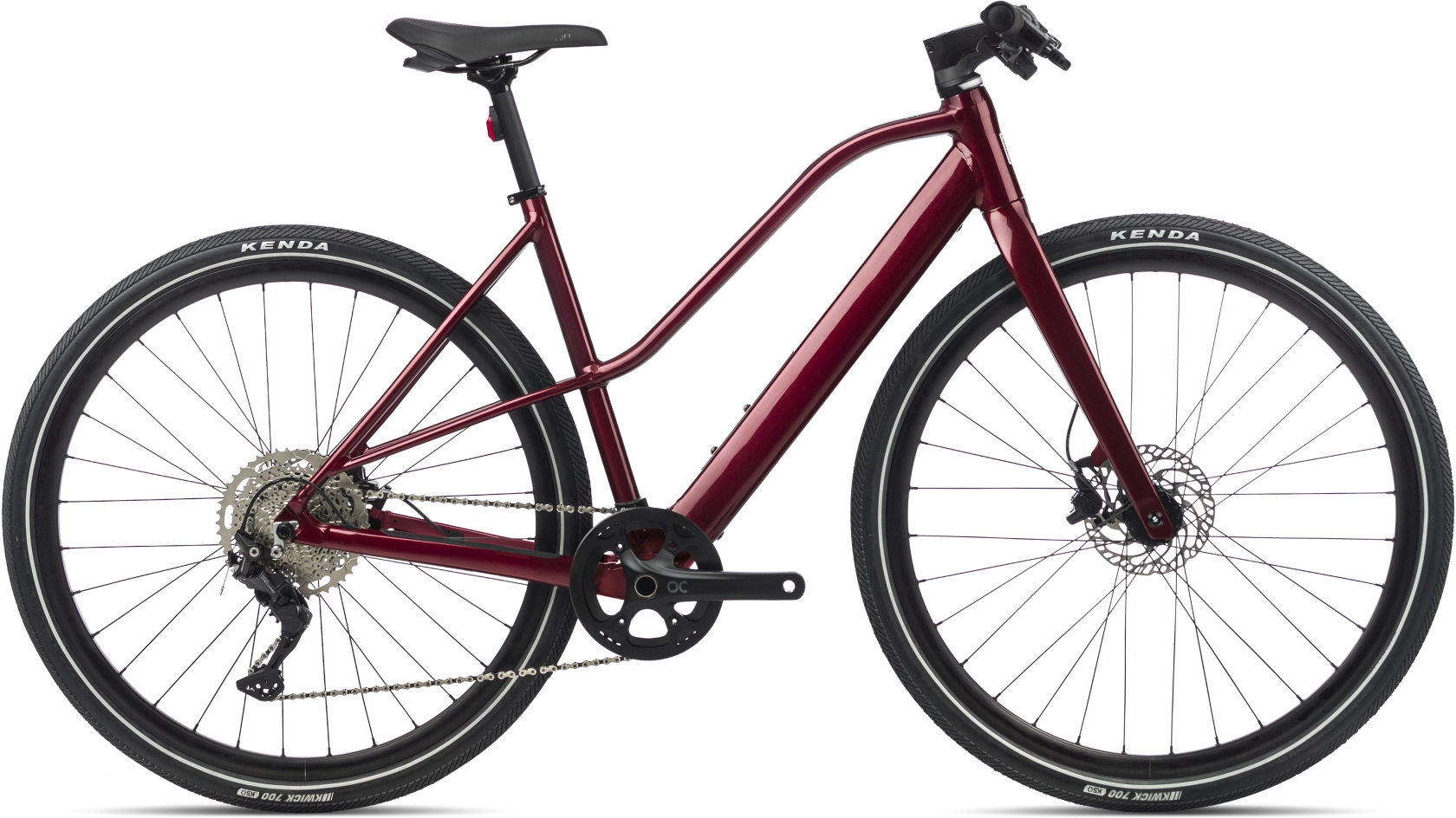 Orbea Vibe MID H30 Metallic Dark Red - 248 Wh - 28 Zoll - Trapez (2023)
