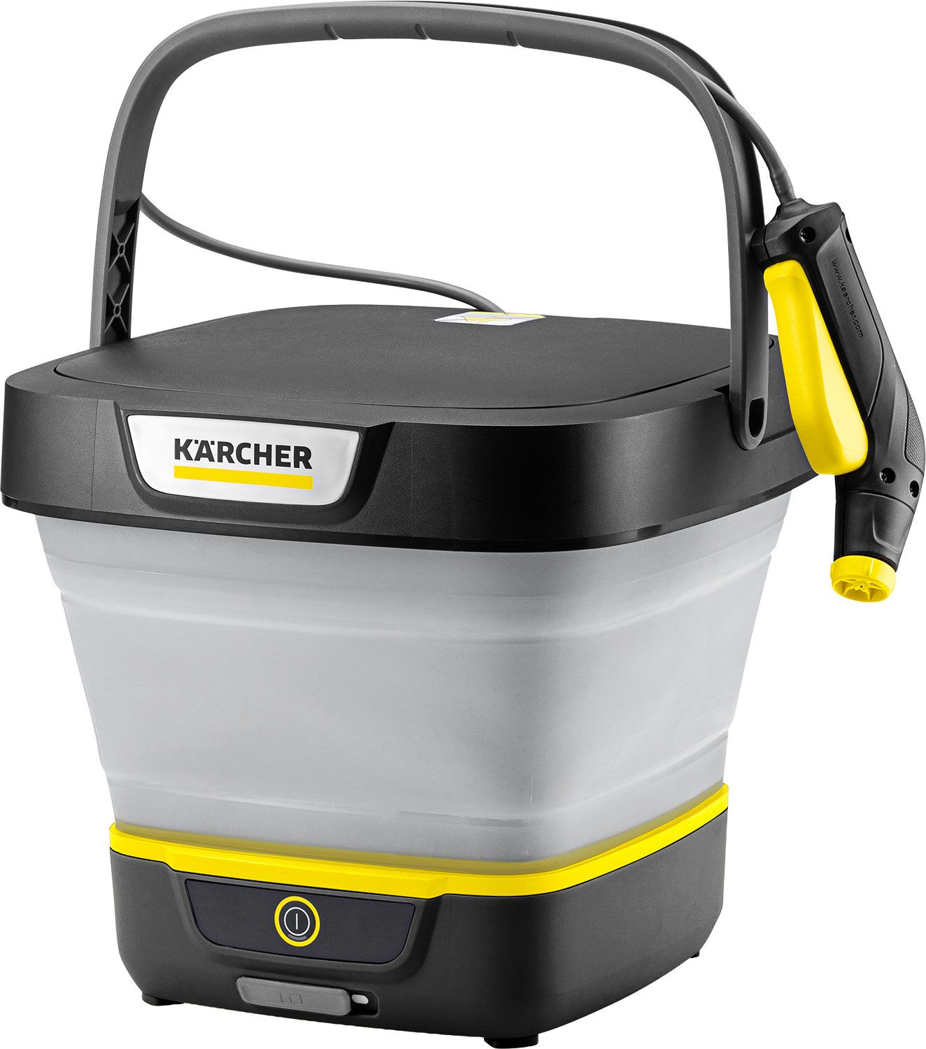 Kärcher OC 3 Foldable, Akku Niedrigdruckreiniger - schwarz, transparent - Größe 8 Liter