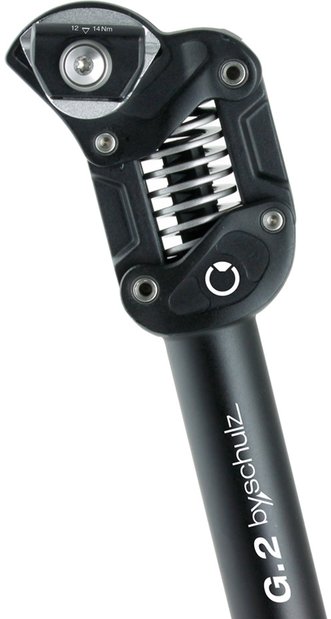 BYSCHULZ Federsattelstütze G.2 - 27,2 x 350mm Schwarz Modell 2026