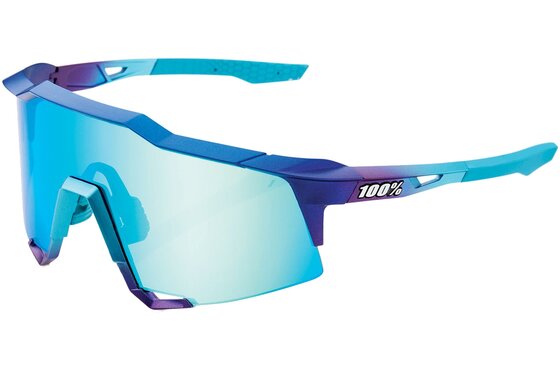 Sport-Sonnenbrillen - 100 Percent Speedcraft Tall matte metallic into the fade / Blue Topaz Mu