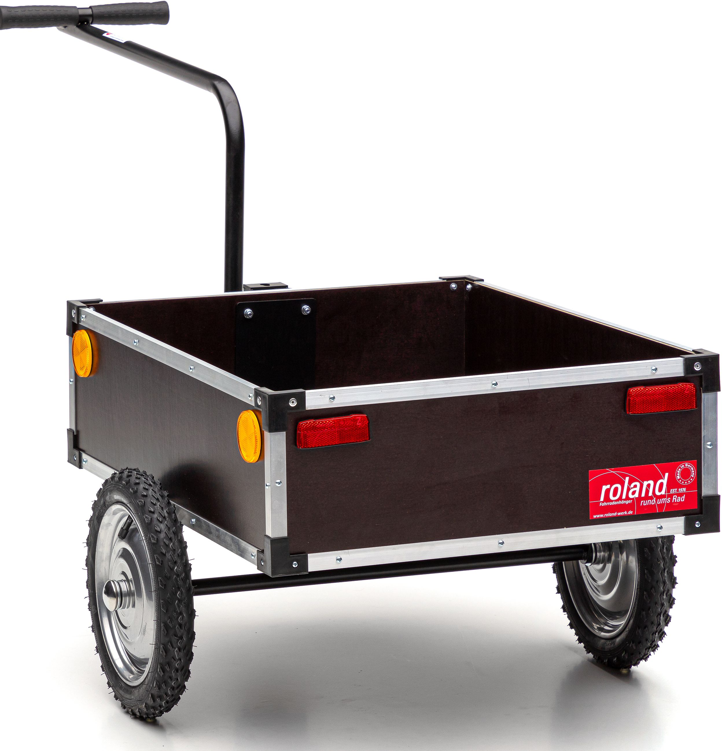 baywa fahrradanhänger 2in1 Lastenanhänger Handwagen - Red Loon Alu Transportanhänger BAC502-100 Liter - extra breite 20