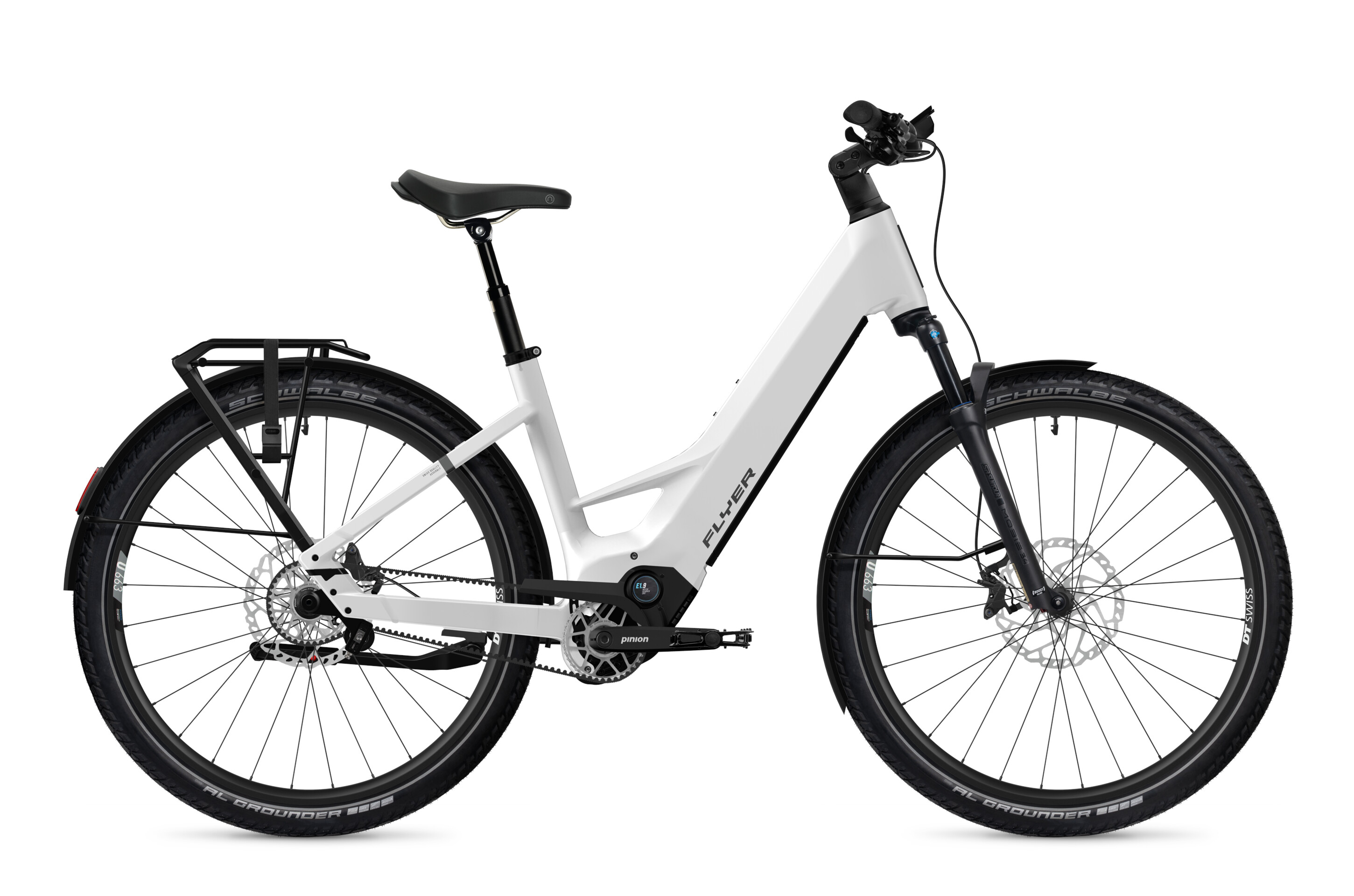 Flyer G1 Goroc TR 7.33 Pearl White Satin - 800 Wh - 28 Zoll - Tiefeinsteiger (2026)