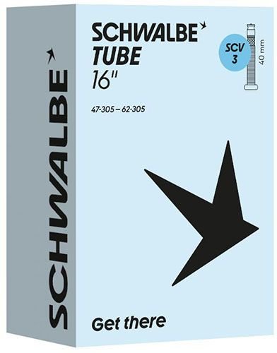 Schwalbe SCV3 Schlauch 16 Zoll - 40 mm Schwarz Modell 2026