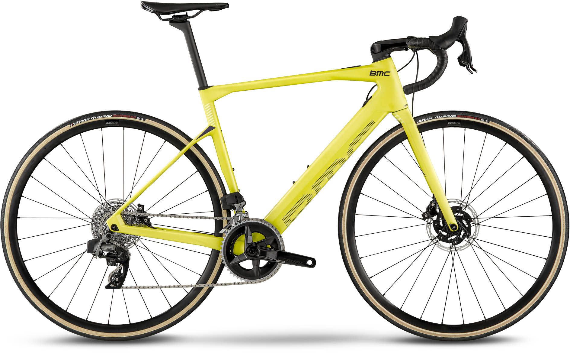 BMC Roadmachine AMP Two Lime Yellow / Midnight Blue - 350 Wh - 28 Zoll - Diamant (2023)