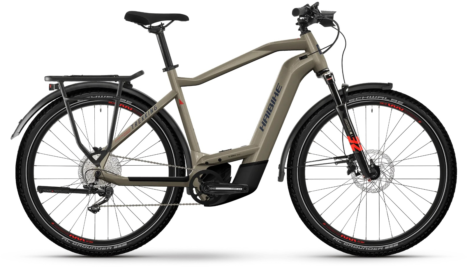 Haibike Trekking 8 Beige - 750 Wh - 27,5 Zoll - Diamant (2024)
