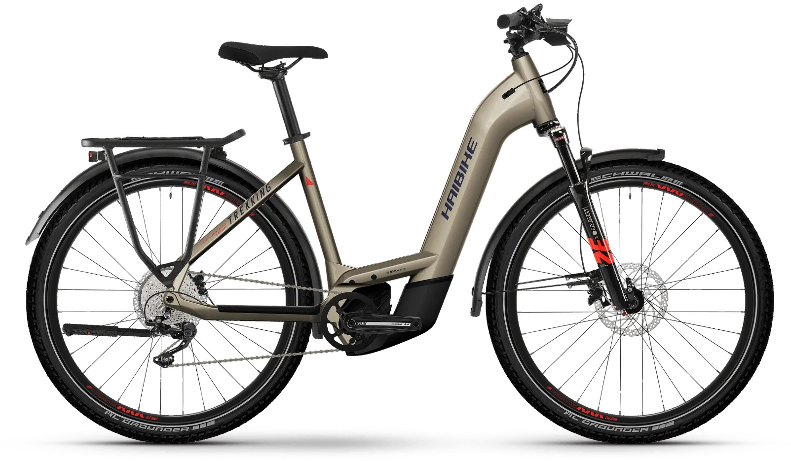 Haibike Trekking 8 sand/red/blue - 750 Wh - 27,5 Zoll - Tiefeinsteiger (2024)
