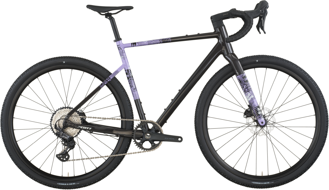 Scott Speedster Gravel 10 carbon black/tulip purple - 28 Zoll - Diamant (2026)