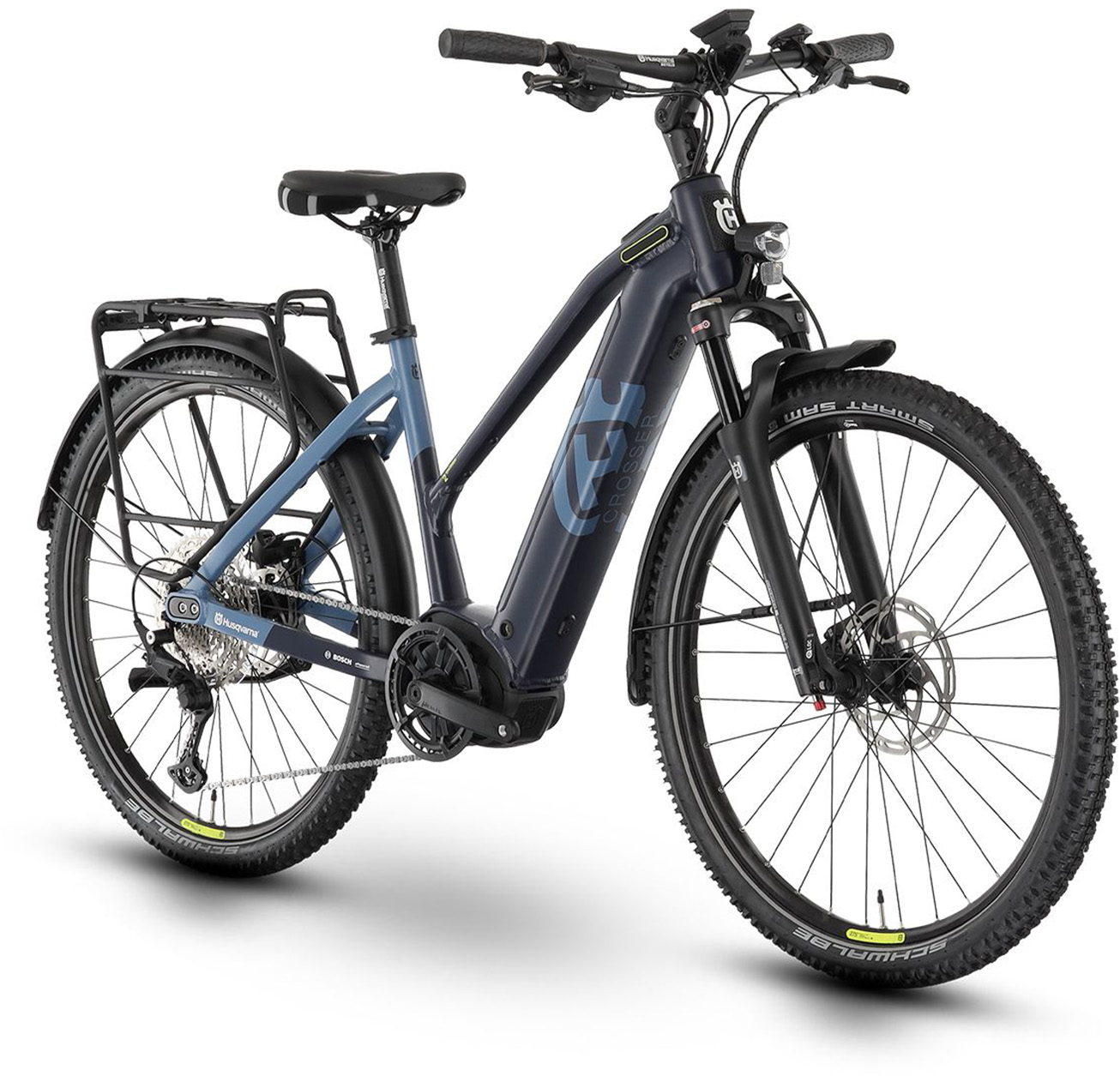 Husqvarna Crosser 2 dark blue / light blue - 625 Wh - 27,5 Zoll - Trapez (2024)