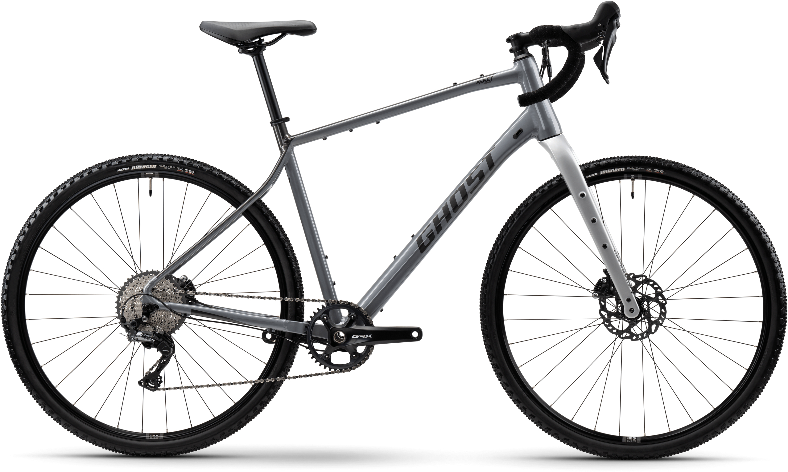 Ghost Asket Advanced AL Light Gray/Met. Anthrazit - 28 Zoll - Diamant (2025)